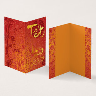 Gold Vietnamese Têt custom Year decorated FC