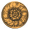 Gold Vintage Baroque Embossed Look Seal