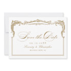 Gold Vintage Frame Classic Script Wedding