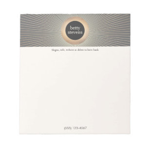 Gold Vintage Glamour Beauté Noir et W Bloc-notes