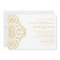 Gold Vintage Glamour Elegance Wedding Invitation