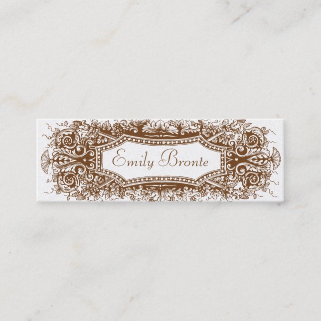 Gold Vintage Look Skinny Card #2 (Front)