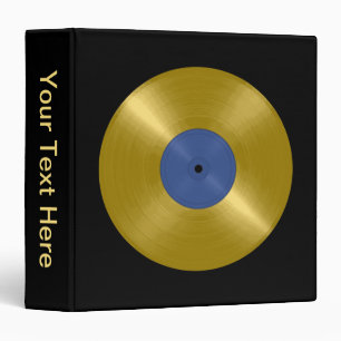 Gold Vinyl Record Album Binder