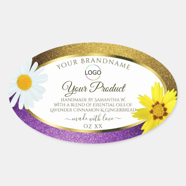 Gold violet métal blanc produit Étiquettes Ajouter (Devant)