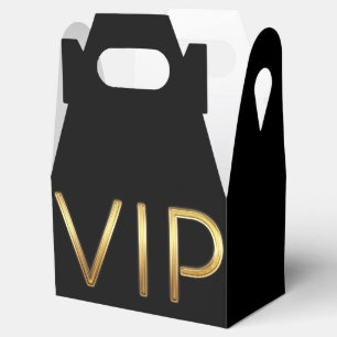 Gold VIP black (any colour) Birthday Party Favour Favor Box