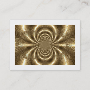Gold Vortex (bordered) Business Card