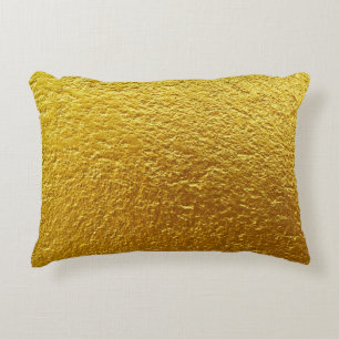 Gold wall texture designabstract, ancient, antique accent pillow