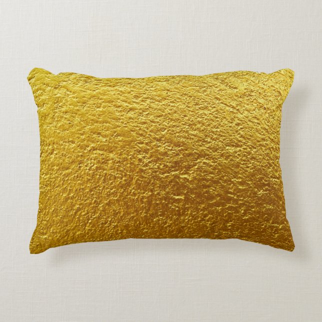 Gold wall texture designabstract, ancient, antique accent pillow (Front)