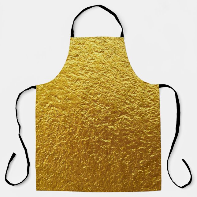 Gold wall texture designabstract, ancient, antique apron (Front)