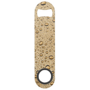 Gold water droplets bar key