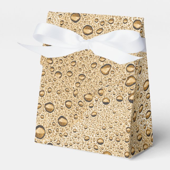 Gold water droplets favor box (Front Side)