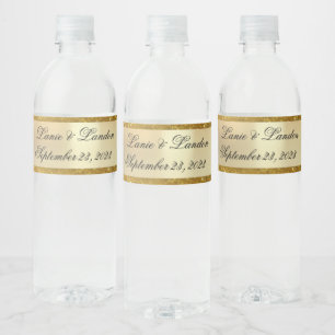 GOLD WATER LABEL 