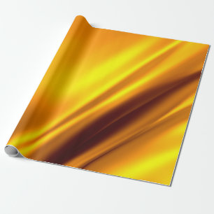 Gold waving abstract background wrapping paper