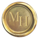Gold Wax Seal Vintage Classy Luxury Stickers