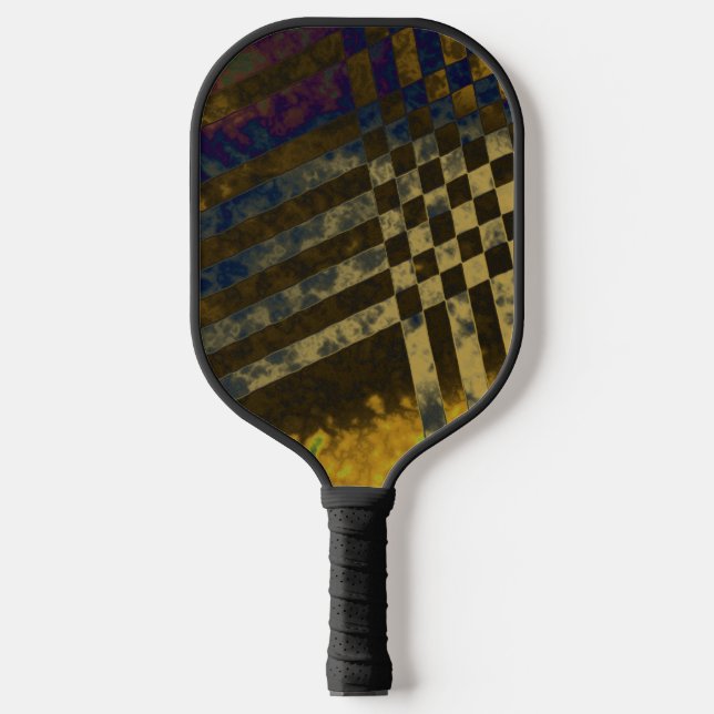 Gold Weave Pickleball Paddle (Front)