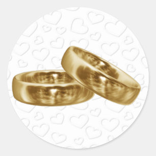 Gold Wedding Band Stickers