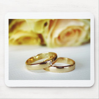 Gold Wedding Bands Mouse Pad