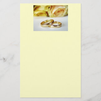 Gold Wedding Bands Stationery