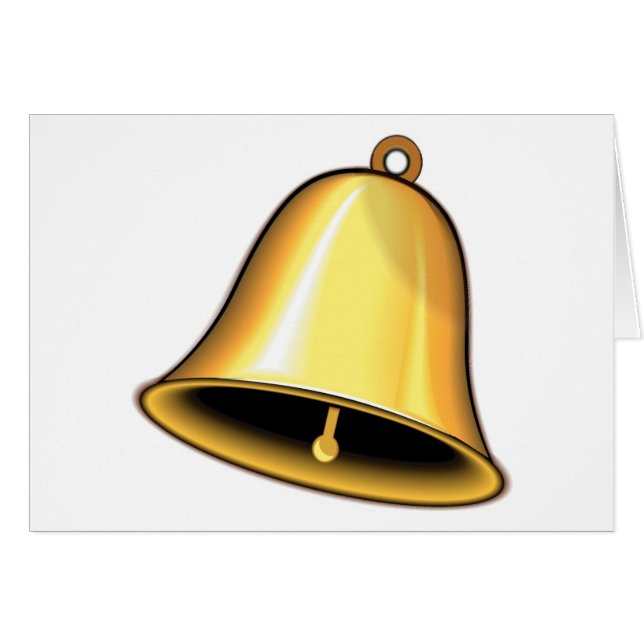 Gold Wedding Bell (Front Horizontal)