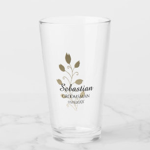 Gold Wedding Favour Glass