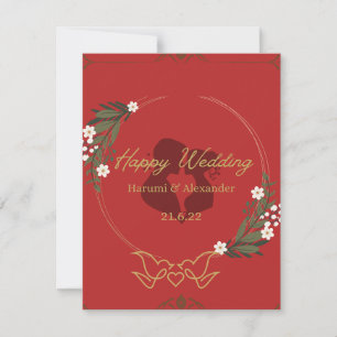 Gold Wedding Invitation