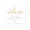 Gold Welcome Wedding Sign