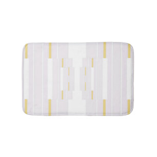 Gold & White Bath Mat