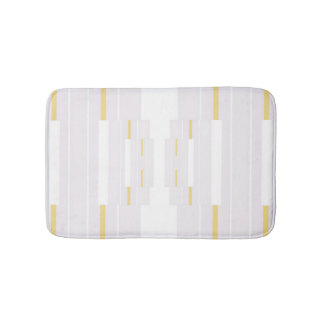 Gold & White Bath Mat