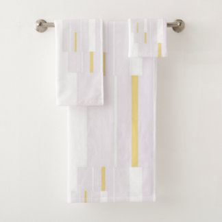 Gold & White Bath Towel Set