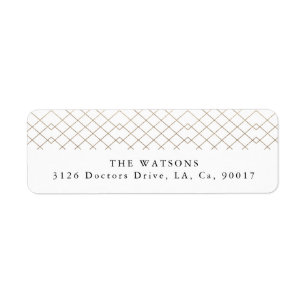 Gold White Elegance Diamond Geo Deco Wedding