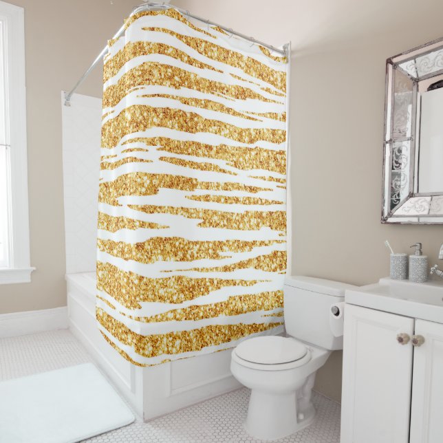 Gold White Glitter Boho Popular Tiger Collection (In Situ)