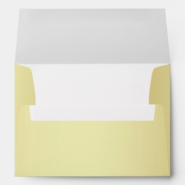 Gold & White Glitter Confetti Faux Foil Envelopes (Back (Bottom))