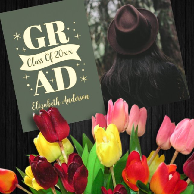 Gold & White Graduation Announcement (Creator Uploaded)