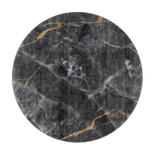 Gold White Marble Texture Design Cutting Board