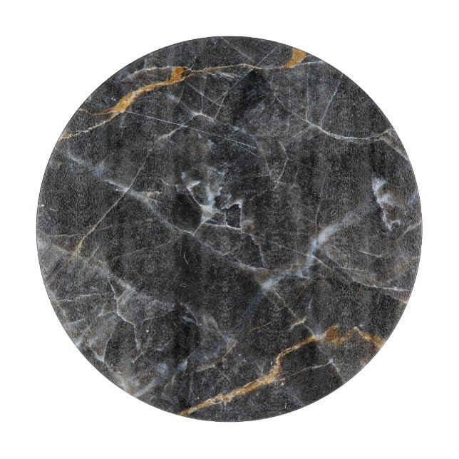 Gold White Marble Texture Design Cutting Board (Front)