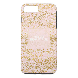 Gold White Pink Confetti iPhone 8 Plus/7 Plus Case