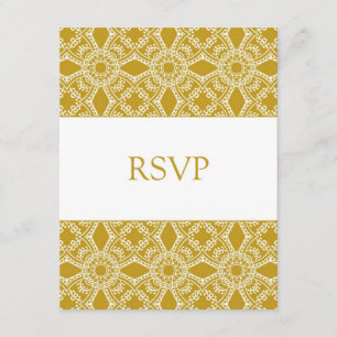Gold/White RSVP 2-sided Card