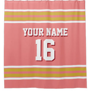 Gold White Stripes Sports Jersey