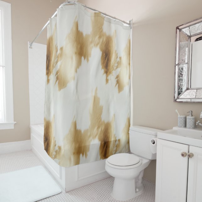 Gold White Western Cowhide  (In Situ)