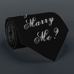 Gold Will You Marry Me Proposal Script Elegant Tie<br><div class="desc">Gorgeous and elegant “Will You Marry Me?” neck tie. Throw a proposal party! How fun would that be? Wear this tie and see how long it is before she realizes what the message is. Such a great memory to make. This will positively make your proposal a truly memorable and special...</div>