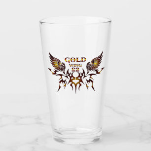 Gold Wing-2 Drinkware Glass