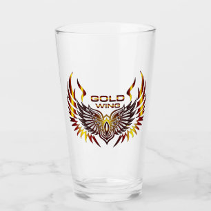 Gold Wing Drinkware Glass