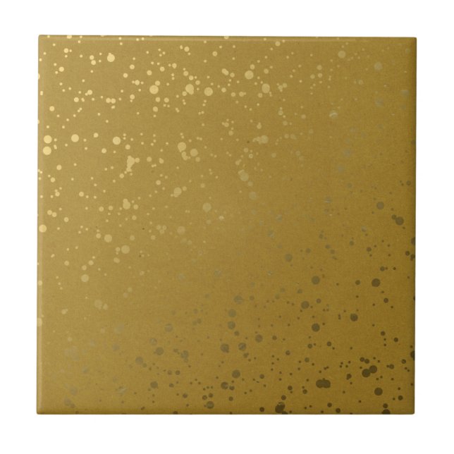 Gold with Speckles. Tile (Front)