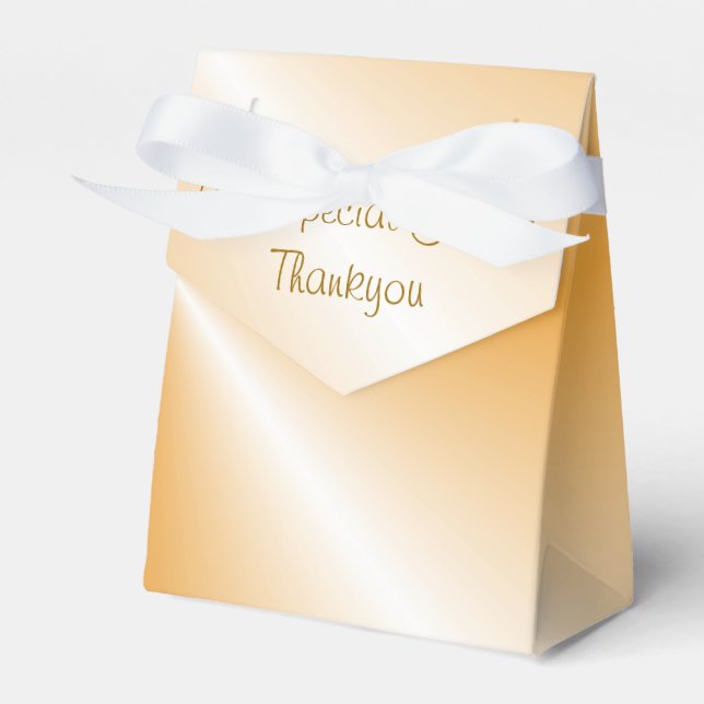 Gold with Text>Favour Box (Front Side)