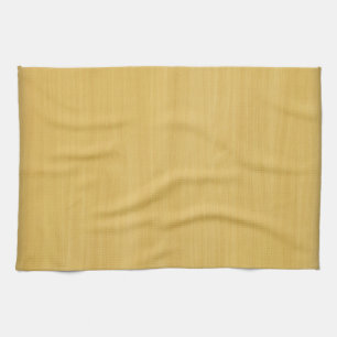 Gold Wood Grain Texture Kitchen Towel