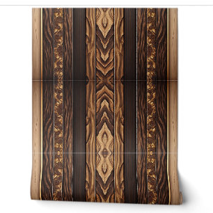 Gold Wood Modern Art Lamperia Collection Wallpaper