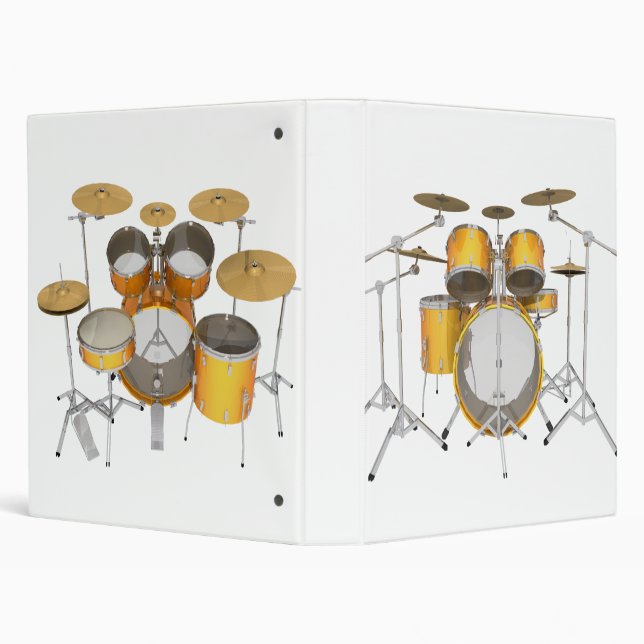 Gold / Yellow Drum Kit: Binder (Background)