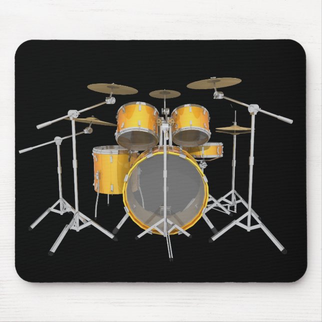 Gold / Yellow Drum Kit: Mousepad (Front)