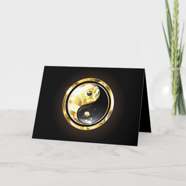 Gold Yin Yang on black Program (Front)