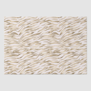 Gold Zebra Print Tissue Paper